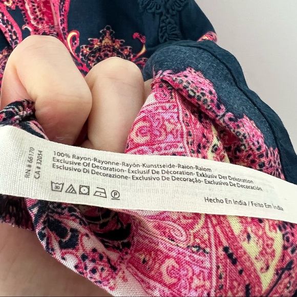 Free People Shea Printed Mini Dress XS - Picture 8 of 8